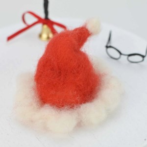 クリスマス [サンタクロースの忘れ物] 手作り羊毛キット・親子で作れる動画付き【0468】