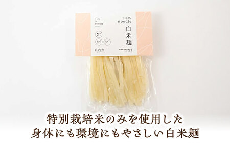 麺 グルテンフリーの白米麺と日本海のあごだし麺つゆセット（6食） [AIBM003]