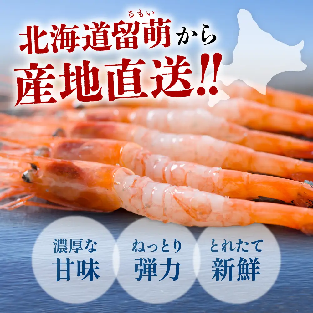 甘エビ 北海道 漁師採りたて 甘えび 400g×2箱 留萌産 あまえび 甘海老 海老 エビ 南蛮エビ つまみ おつまみ ご飯のお供 おかず 海鮮 海産物 海の幸 魚介 魚介類 刺身 お刺身 刺し身 さしみ 天ぷら 冷凍 留萌 R006-006