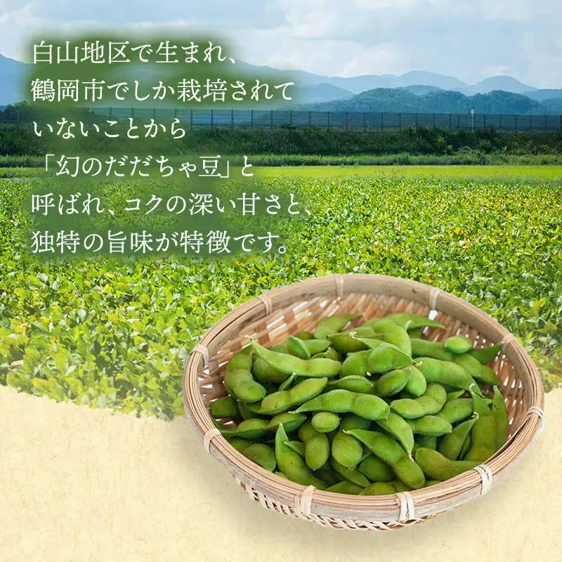 【令和8年産先行予約 】木村九八郎の朝採り！新鮮！だだちゃ豆「本豆」1.5kg（500g×3袋） 山形県鶴岡市産　K-829