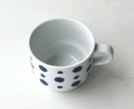 【AB1132】【波佐見焼】満水275ml重なり抜群マグ５個組 水玉 【西海陶器】 5 32543