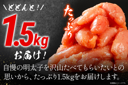 【訳あり】辛子明太子切子1.5kg  大容量 