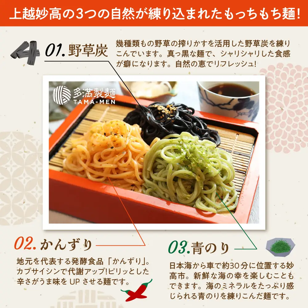 多満製麺3種セット（６食分）うどん 生めん もちもち つゆ付