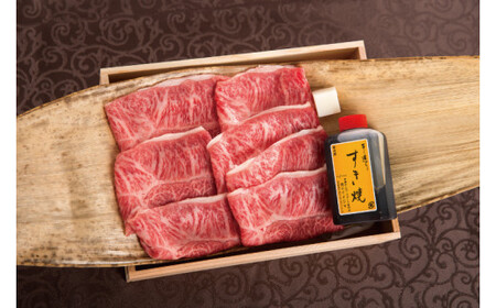 【希少部位】 肉 常陸牛 A5 みすじ すき焼き 400g 木箱入り・特製タレ付き 箱入り 肉のイイジマ（DU-43）