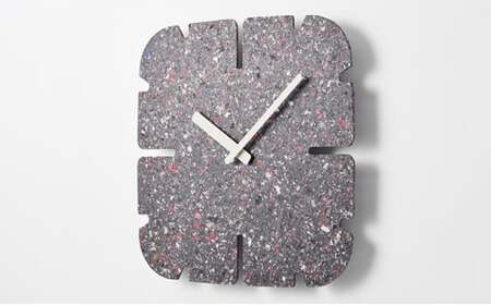 PANECO CLOCK / HIL22-11B MID インテリア 掛時計 時計 時間 レムノス シンプル サステナブルな循環型繊維リサイクルボードを使用 リビング 寝室  FAD-1042