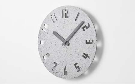 PANECO CLOCK / HIL22-10 LGY インテリア 掛時計 時計 時間 レムノス シンプル サステナブルな循環型繊維リサイクルボードを使用 リビング 寝室  FAD-1039