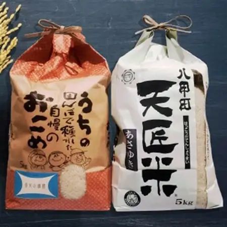青天の霹靂、あさゆき各5キロ食べ比べセット_ 精米 米 _【1394109】