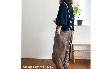 おとなのリネンエプロン（チャコール） 