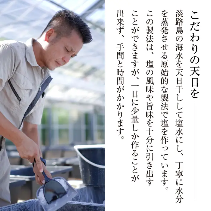 淡路島海塩 TEN-PI-EN 小粒大粒パウダーセット 50g×6袋