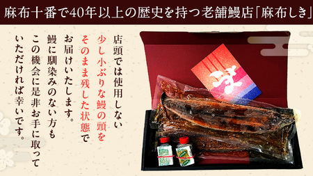 【 麻布しき 】 国産 有頭 鰻蒲焼 × 3尾
