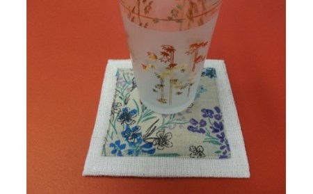 コースター 『奈良蚊帳コースターと錦織IDカードケースセットB （フューチャープレゼンツ）』 I-124