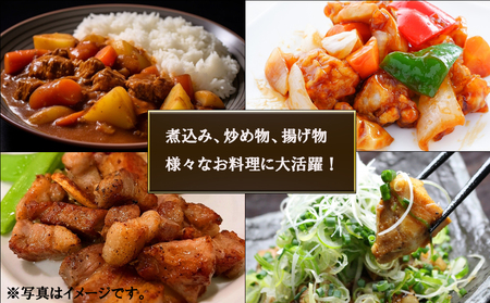 豚肉 小分け 角切り 肉 300g×6袋 計1.8kg サイコロ カット 真空包装 [甲斐精肉店 宮崎県 美郷町 31as0091]