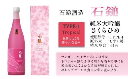 【愛媛さくらひめシリーズ】 石鎚酒造「石鎚」さくらひめ 純米大吟醸 720ml×1本　日本酒