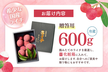 【先行受付】佐賀県産ライチ 600g(贈答用) K060011