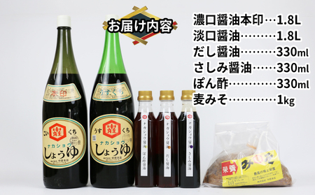 調味料 セット 6種類 中荘本店 調味料 J015-119004