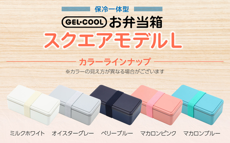 GEL-COOL お弁当箱 スクエアモデル L マカロンピンク MROK011-4