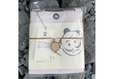 やっこさんトートバッグ（面×生成）