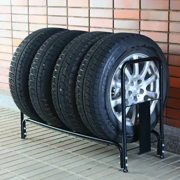 タイヤ収納ラック レギュラー タイヤスタンド 燕三条製 [川口工器]