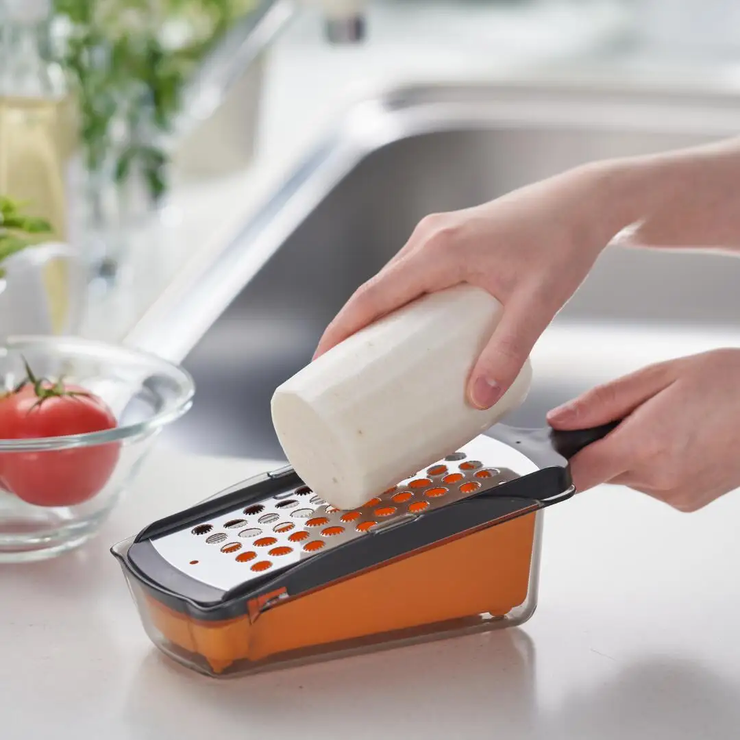 一台5役 快速調理器セット スライサー おろし キッチン用品 燕三条製 新生活 一人暮らし [下村工業] 【022S028】