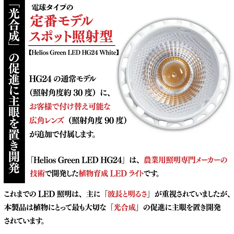 BN023-1　電球タイプの定番モデル10個セット。あらゆる植物・野菜・果樹にオールマイティーに使用できます。「ヘリオスグリーンLED (ホワイト)」