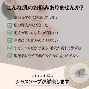 【5営業日以内に発送】シラスソープ至白30g 3種セット（洗顔石鹸） K108-001 スピード配送 最短 すぐ届く お急ぎ