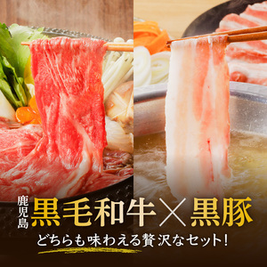 黒牛×黒豚スライスセット900g K098-003 肉 豚肉 牛肉 冷凍
