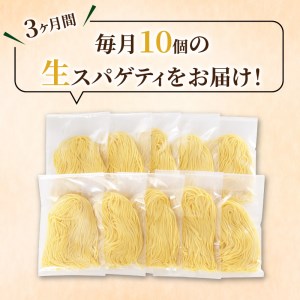 【3ヶ月 定期便】生スパゲティ 10個 K036-T01