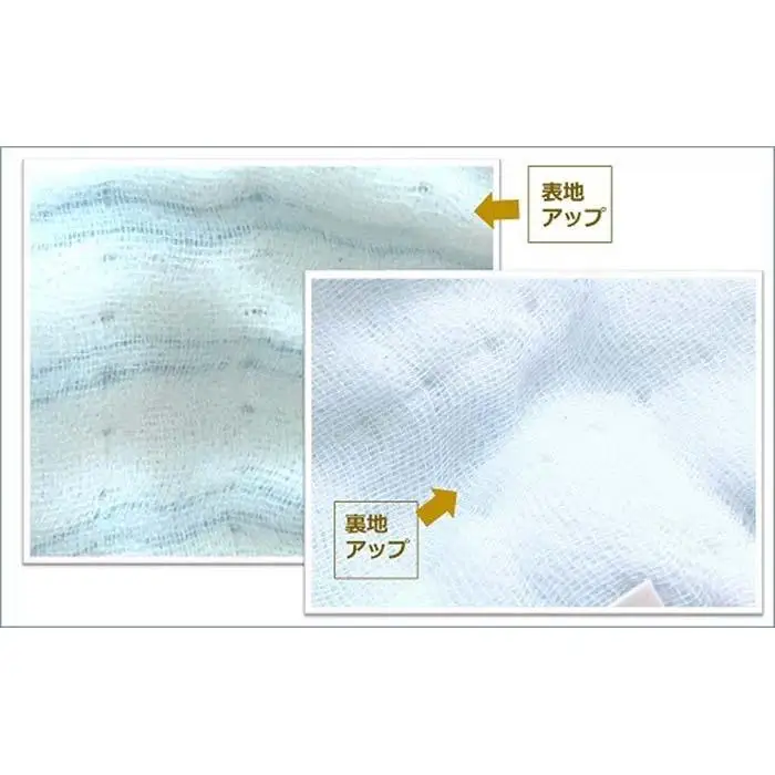 「天使のガーゼ」ベビースタイ３枚セット 　ブルー