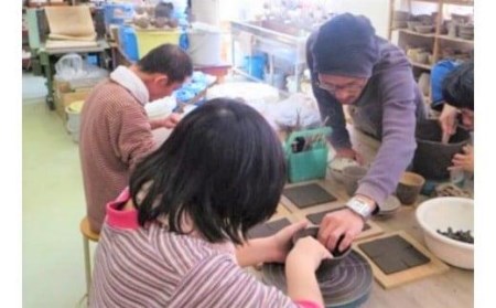 【手作り】陶器製箸置き・お皿＆布製ポーチセット // 皿 お皿 