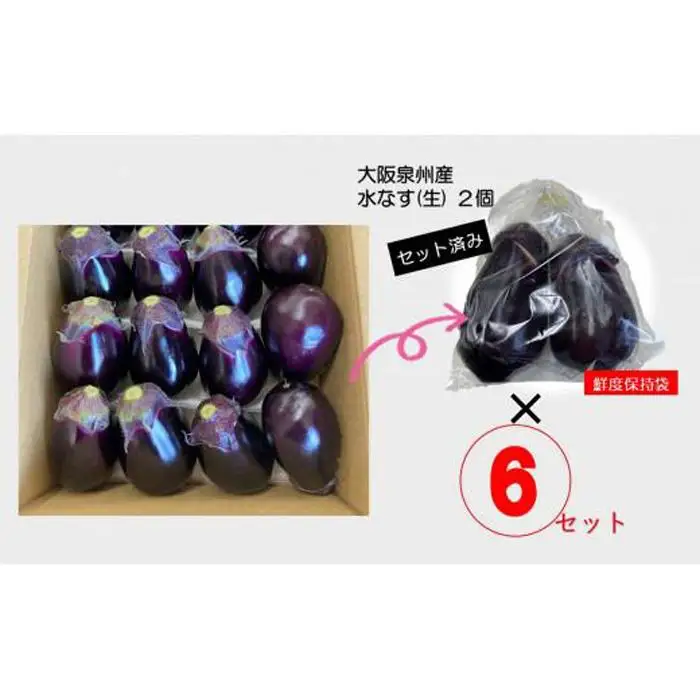 大阪泉州水なす(生)12個
