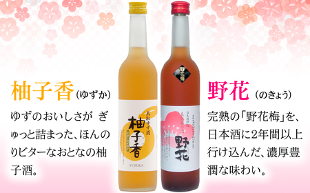 鳥取県の美味しい酒　梅酒・ゆず酒　2本セット_T2600072