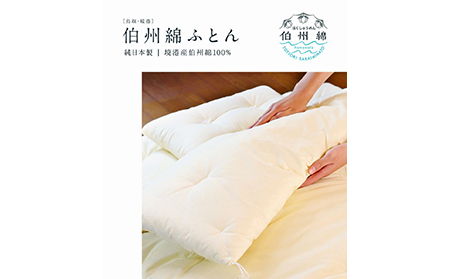 伯州綿の布団　掛け敷き布団セット　シングルサイズ_T2600179