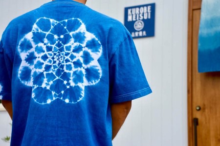 Tシャツ ASCENSION  藍染め タイダイ TシャツF 1枚 ファッション 服 男性 メンズ 女性 レディース  S