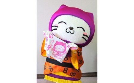 八郎潟町ご当地キャラ ニャンパチ 今治タオル３色 ゆるキャラ（観光協会） [フェイス セット 今治 日用品 ホワイト 新生活]