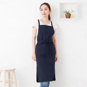 ロングスリットエプロン（カラー：ネイビー）