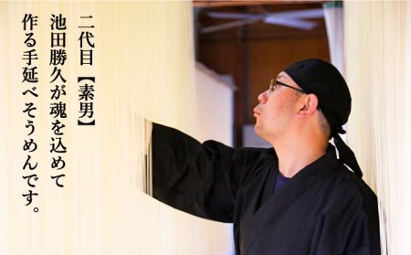 【定期便 年4回】手延べ そうめん 1.5kg （50g×30束） / そうめん 島原そうめん 手延べ 麺 素麺 / 南島原市 / 池田製麺工房 [SDA055]