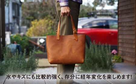 【経年変化を楽しむ本革製品】A4 トートバッグ・キャメル 糸島市 / BLESS [AAA024] 鞄 レザー