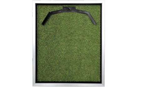 リアル人工芝 ユニフォームケース額 Mサイズ フレームカラー:シルバー JSR-508-1