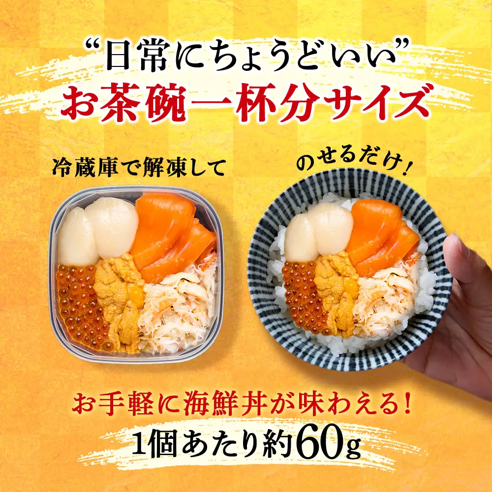 海鮮丼 具 60g×12 丼ぶり 刺身 海鮮セット 【札幌バルナバフーズ】