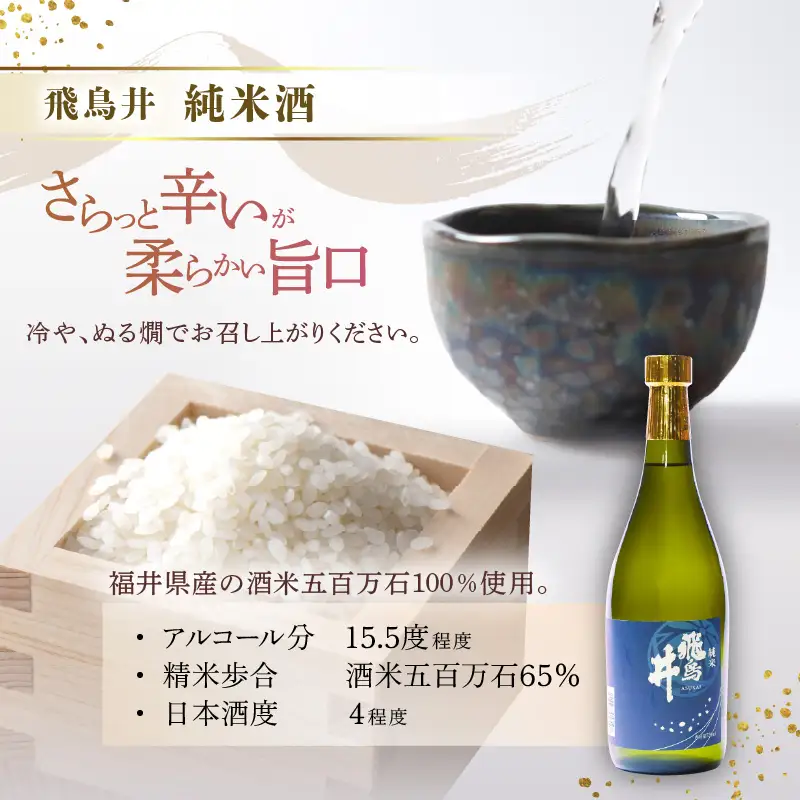 【2026年9月より発送】 越前の地酒 秋  日本酒 飲み比べ 720ml × 2本 江戸時代より創業 飛鳥井(あすかい)のお酒  【ギフト 贈答】 [e19-a022]