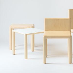 旭川家具　コサイン　coa スツール ブラウン 【 旭川家具 北海道 旭川市 木製 家具 デスクスツール 在宅ワーク 作業椅子 リビング学習 リビングスツール サイドテーブル 選べるカラー エグゼクティブ ハイクラス デザイナーズ シンプル ナチュラル 手作り 北欧 おしゃれ 天然木 無垢 】_01862
