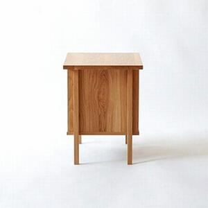 旭川家具　山室家具製作所　ALTO(アルト)　No.5　ナイトテーブル　ナラ 【 国産 無垢 インテリア 木製 ナチュラル ナイトテーブル サイドテーブル 収納 北海道 】 _00522