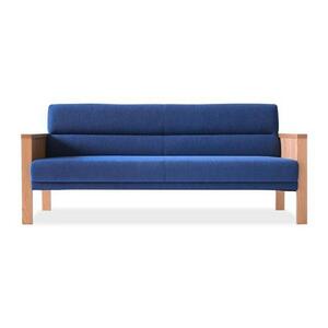 旭川家具 MUKU工房オリジナル MKソファ 180 チェリー 【 国産 無垢 インテリア 木製 ナチュラル ソファ ソファー 3人掛け リビング ダイニング 北海道 】_01648