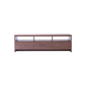 旭川家具 山室家具製作所 プロトNo.608 TVボード160 ウォールナット 【 国産 無垢 インテリア 木製 収納 テレビボード テレビ台 ローボード AVボード リビング 北海道 】 _01961