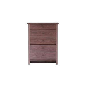 旭川家具　山室家具製作所　プロトNo.619チェスト60　ウォールナット 【 国産 無垢 インテリア 木製 収納 ナチュラル キャビネット チェスト リビング ダイニング 北海道 】 _01964