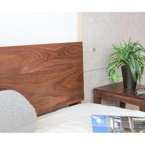 旭川家具　山室家具製作所　リネアNo.106シングルベッド　ウォールナット 【 国産 無垢 インテリア 木製 ナチュラル すのこ シングル ベッドフレーム 寝室 北海道 】 _01971