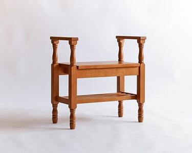 旭川家具 山室家具製作所 北の匠(H) No.17 高座椅子 ミズナラ 【 国産 無垢 インテリア 木製 民芸 チェア スツール 椅子 エントランス 玄関 リビング ベッドサイド 北海道 】 _00273