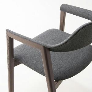 旭川家具 カンディハウス TEN アームチェアーUB（座張） 北海道タモDBR／トニカDGY_00278