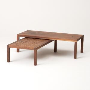 旭川家具 カンディハウス 一本技 ネストテーブルセット ウォルナットOFN_01333