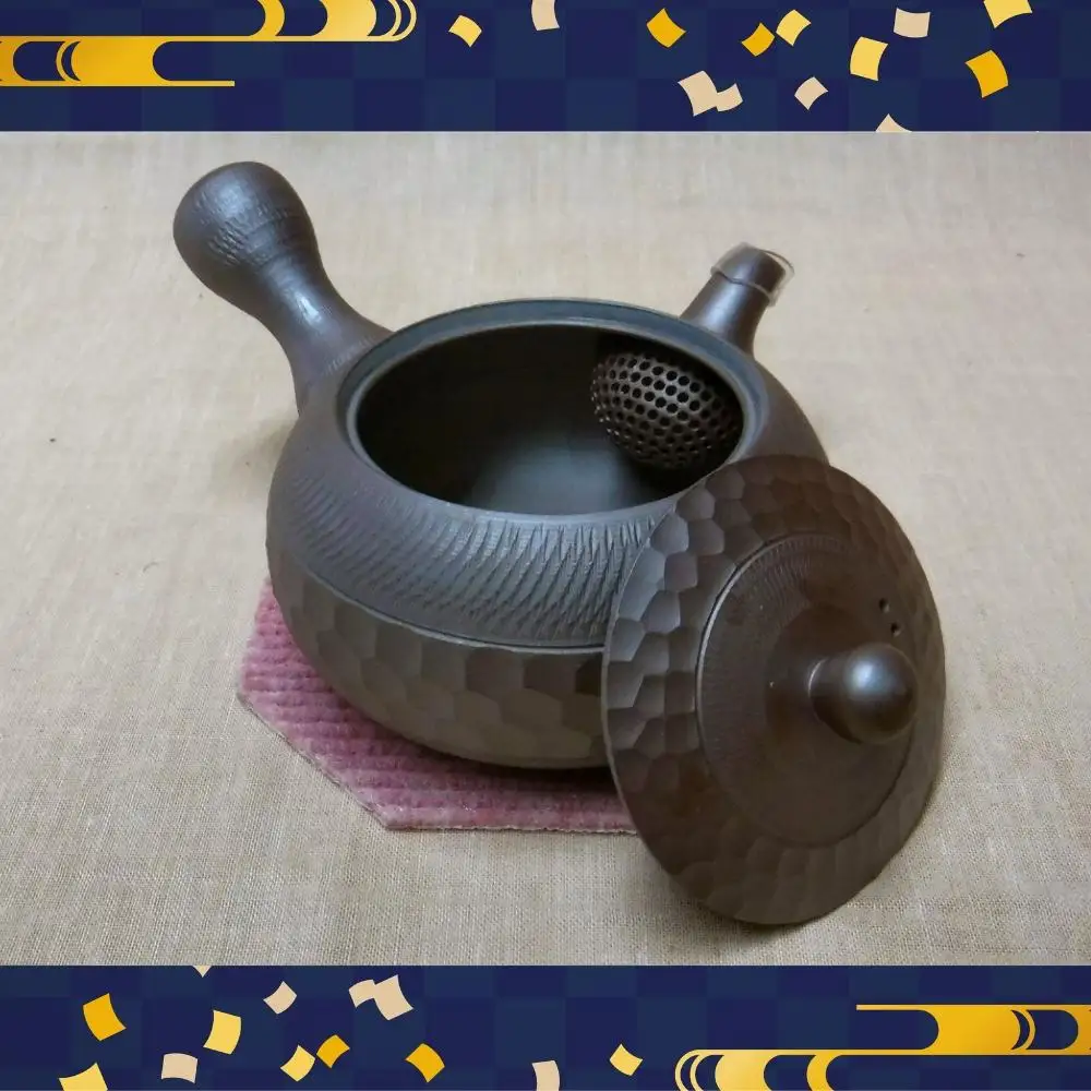 【萬古焼（ばんこやき）】急須1.5号中帯ダイヤ